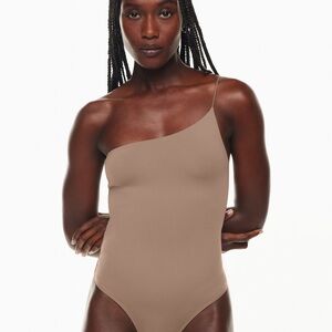 Aritzia babaton contour one shoulder cami bodysuit